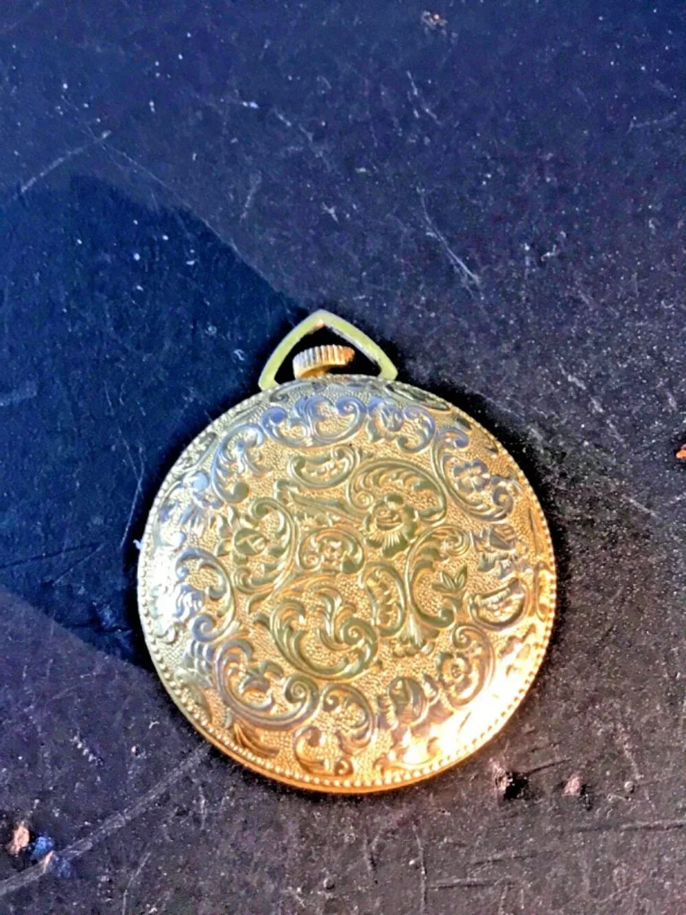 Vintage Lucerne Swiss Pendant Pocket Watch – 33.9 mm – Non‑Running – For Parts/R